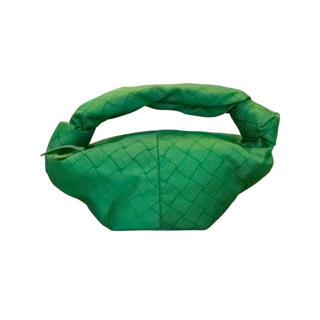 Bottega Veneta Green Nylon Double Knot Bag