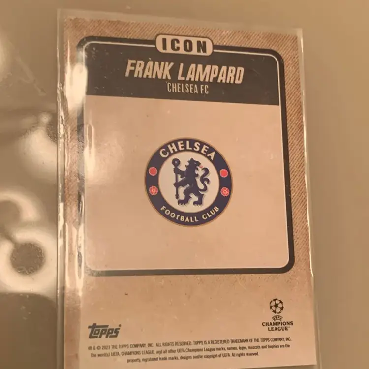2023 Topps Musiala Curated Set Frank Lampard Icon Insert Card /99