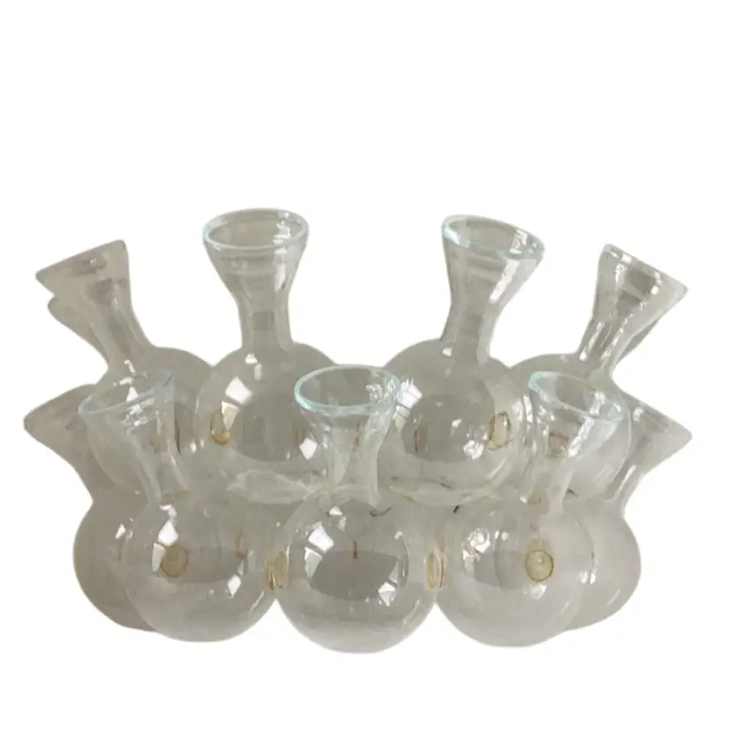 Amazing 18 Clear Plastic Bottle Flower Frog 7.25 X 4.25 Inches