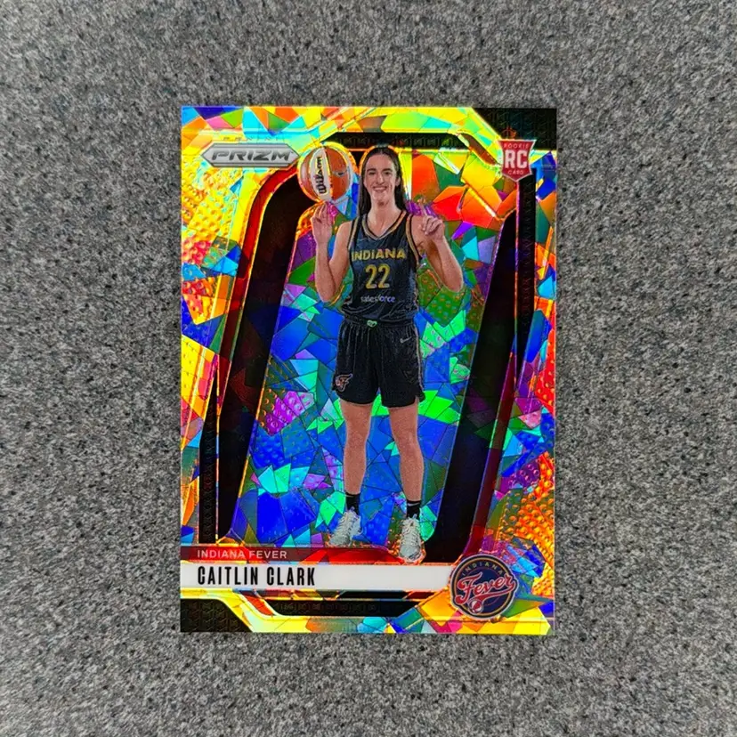 Caitlin Clark PRIZM RC Cracked Ice Variation 2024