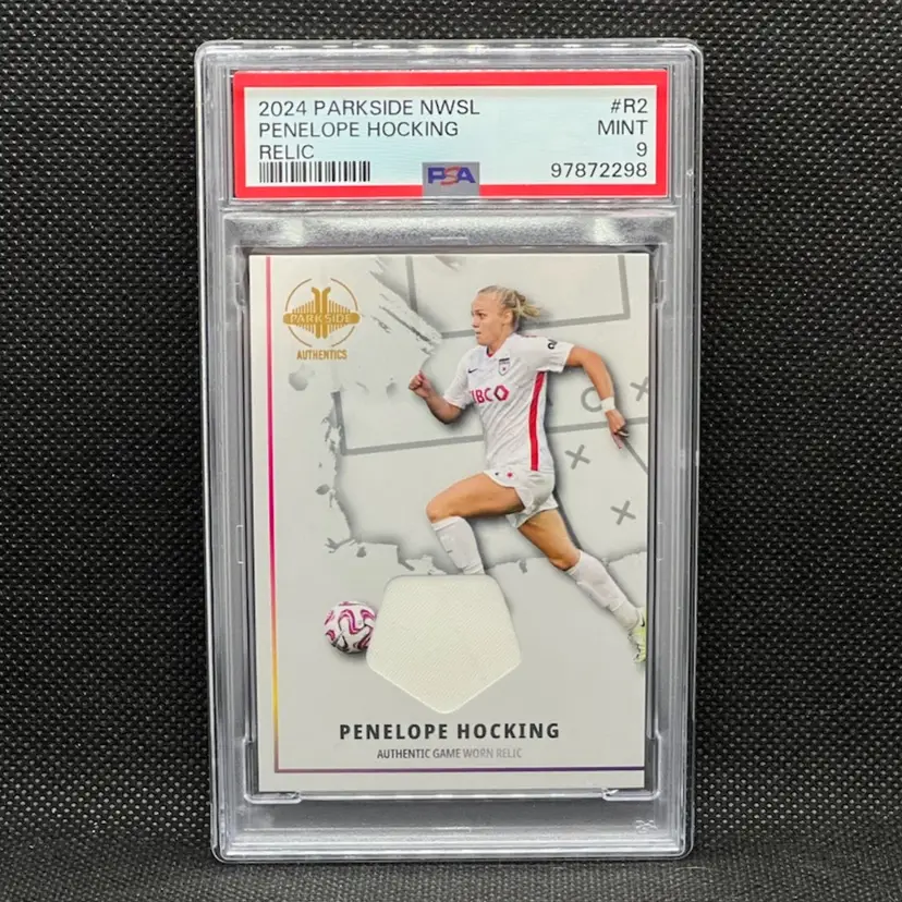 Penelope Hocking 2024 Parkside NWSL Relic /189 PSA 9 Soccer Card