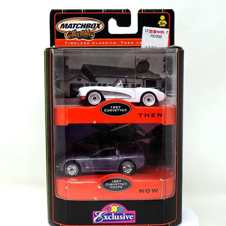 MATCHBOX COLLECTIBLES 1957 CORVETTE THEN 1997 CORVETTE COUPE NOW