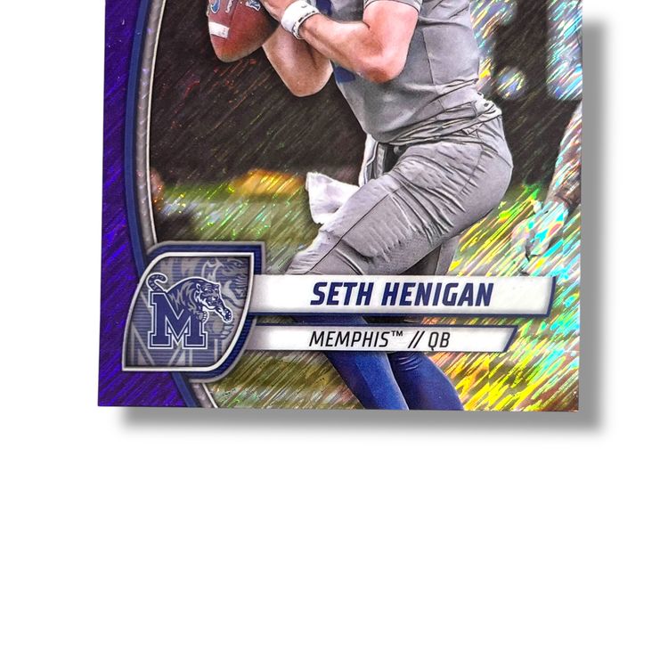 2024 Bowman University Chrome - Purple Shimmer Refractor #162 Seth Henigan
