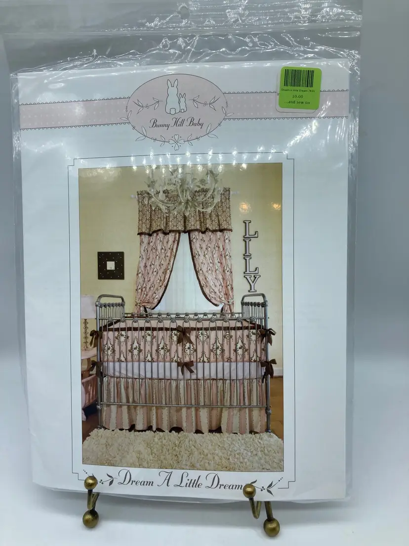 Bunny Hill Baby "Dream a Little Dream" Curtains, Crib Skirt & Bumper Pad Cover