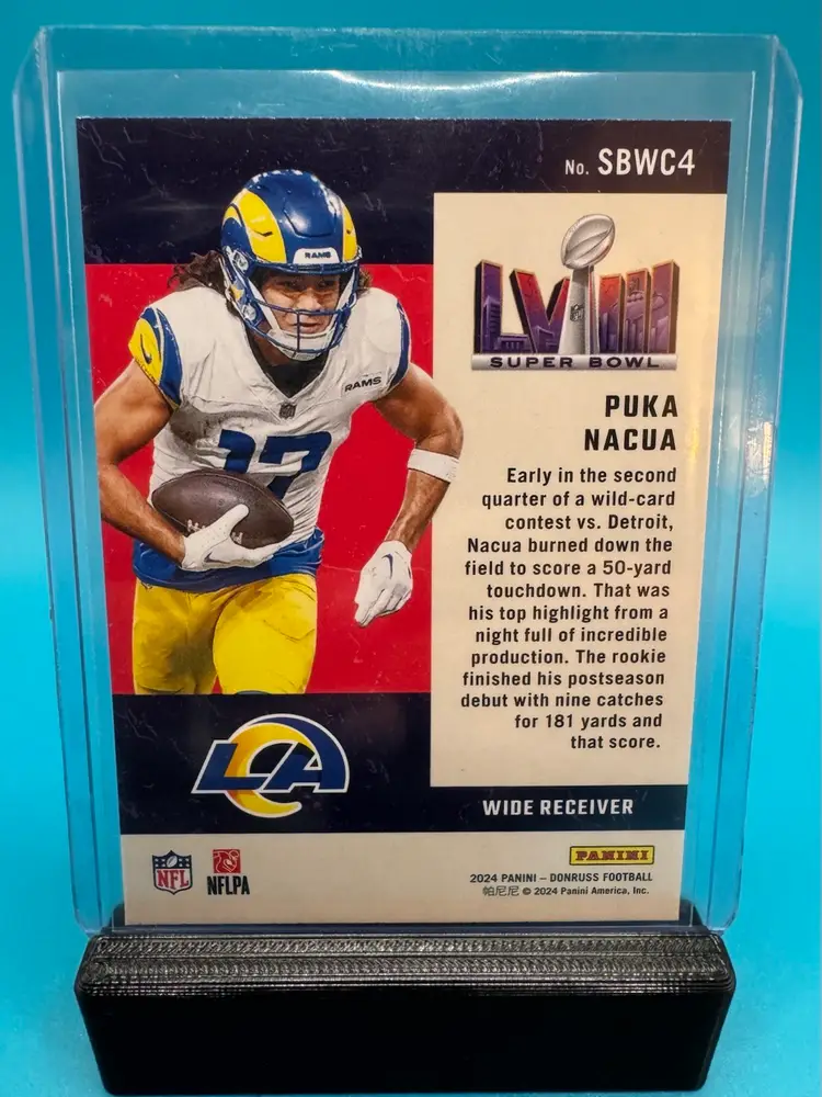 Puka Nacua Donruss Road To The Super Bowl Los Angeles Rams