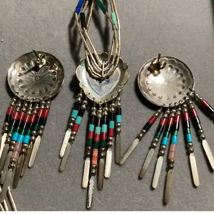 Sterling Silver Native American Set