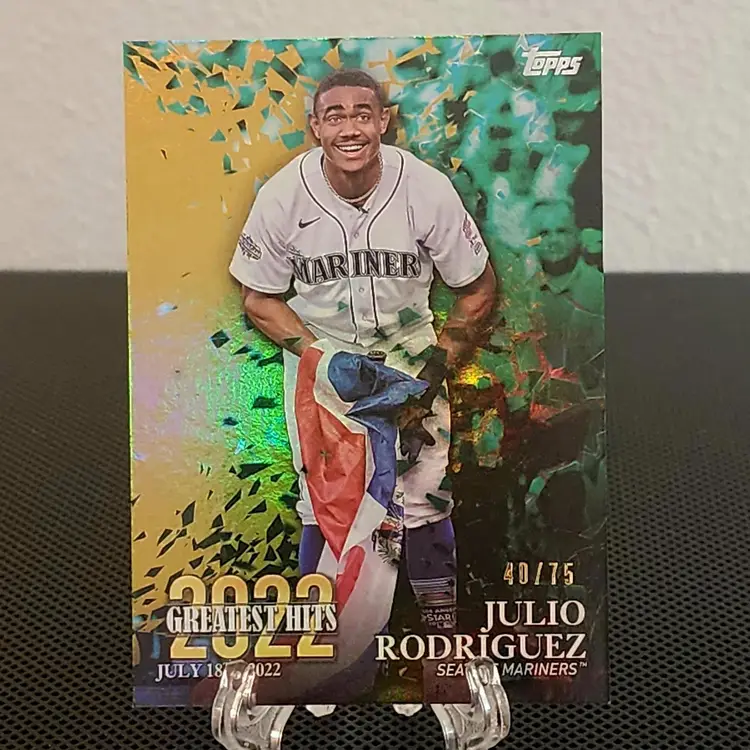 Julio Rodriguez 2023 Topps 2022 Greatest Hits Gold /75 - Mariners