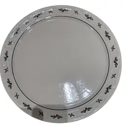 Longaberger Pottery Traditional Holly Serving Platter