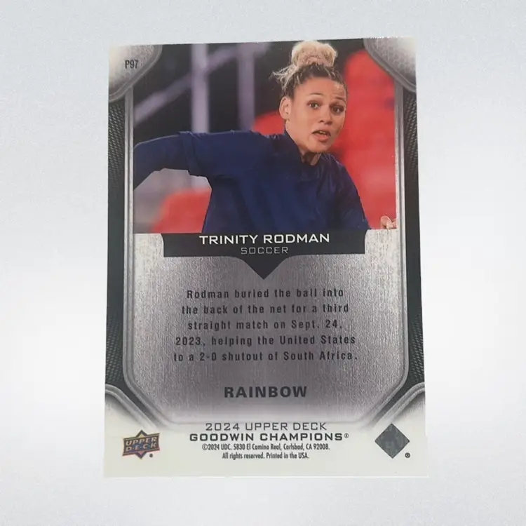 Trinity Rodman 2024 Upper Deck Goodwin Champions Rainbow