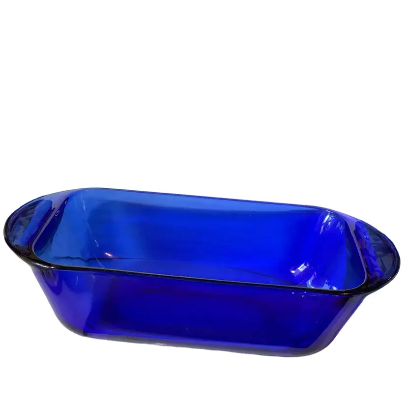 #2 - Massive Blue Cobalt Blue Anchor Hokins Bake Dish 9” By 5” By 3”