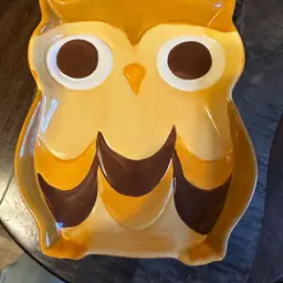 MCM Hand Painted Mesa OWL Plate Mid Century