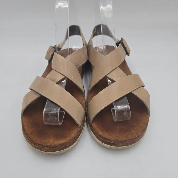Chaco Women's Size 6 Strappy Tan Leather Sandals Comfort