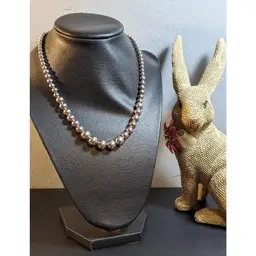 Dyadema Italy 925 Sterling Silver Graduating Ball Necklace Tested