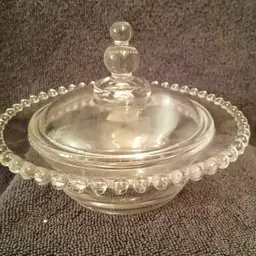 Vintage Imperial Candlewick Covered Dish - Candy/butter