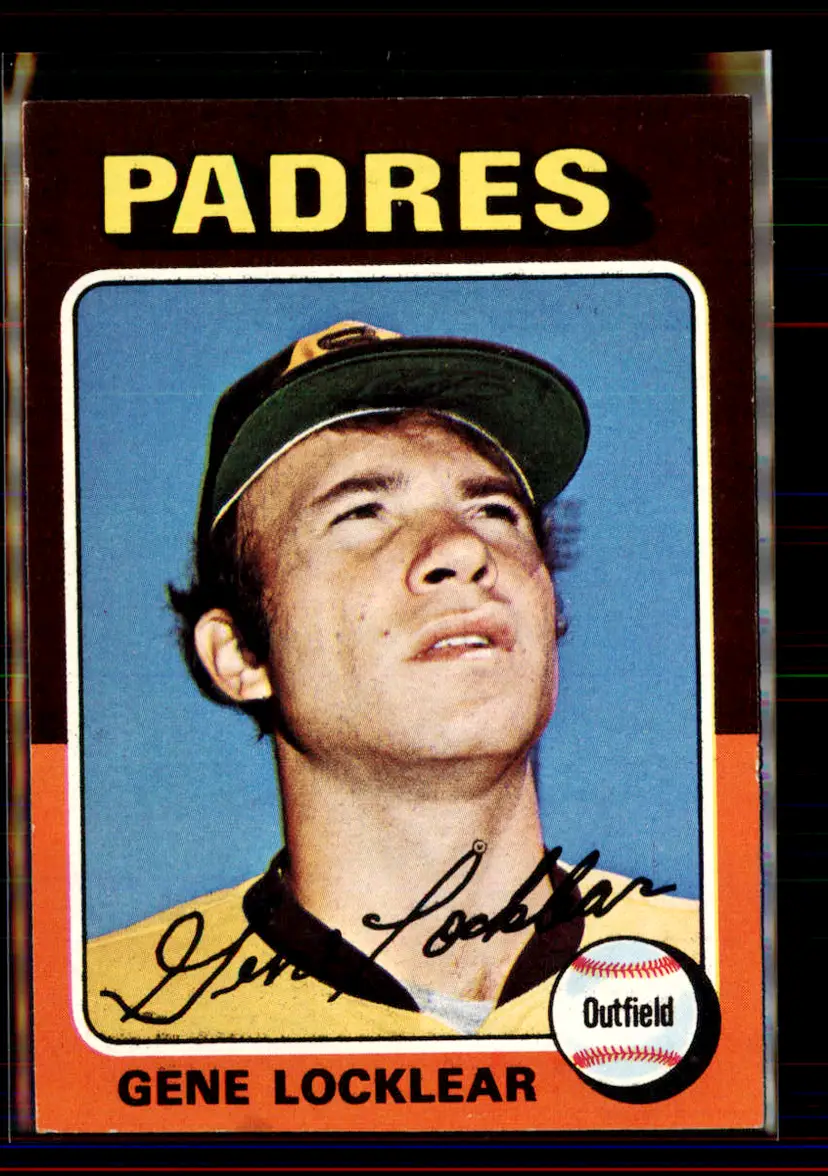 Gene Locklear 1975 Topps #13 - San Diego Padres - (pk4-8)