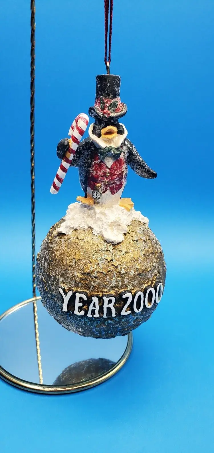 Walter Haskell Hinton's Hand-Painted 'A Friend In Need' Ornament John Deere