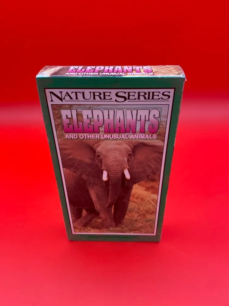 Nature Series Elephants and Other Unusual Animals VHS - Sealed - 1993 Diamond