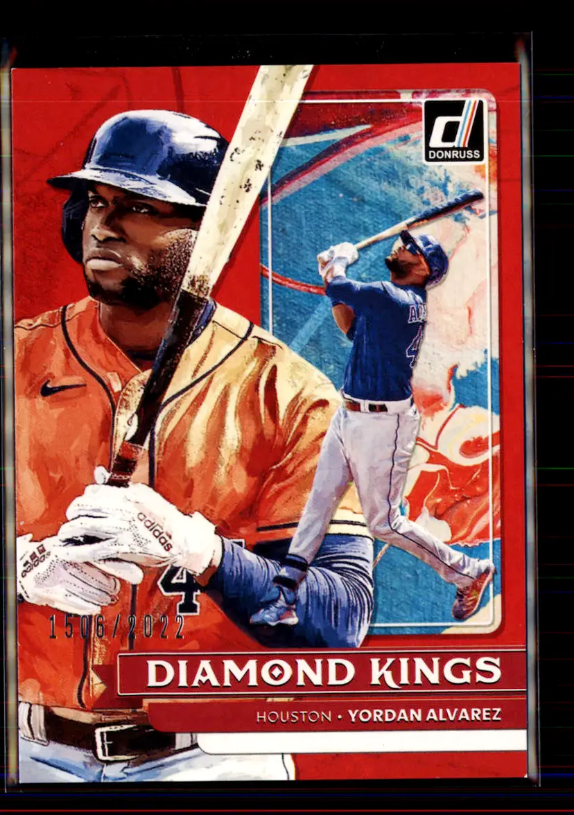 Yordan Alvarez #/2022 2022 Donruss Red Diamond Kings #11 - Houston Astros - (2-97)