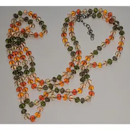 #10 Flapper Length Glass Necklace