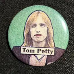 Vintage Tom Petty Pinback Button Pin