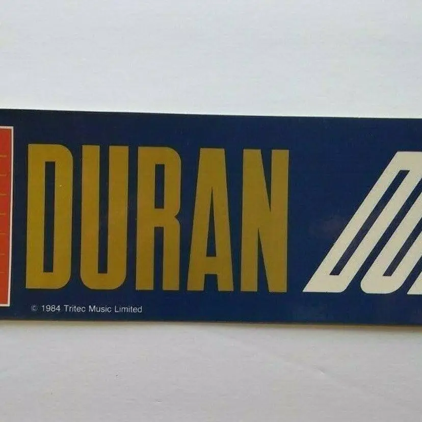 Duran Duran Vintage Bumper Sticker Original NOS Unused Bi-Rite New Wave Pop Rock 1984