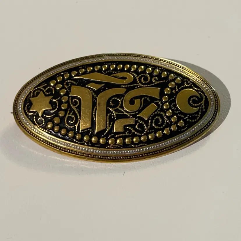 Shalom - Peace Judaica Brooch