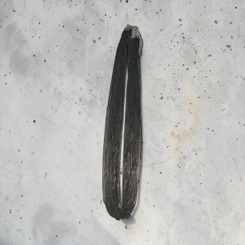 JTV Off Park Collection 50 Strand Blackened Bronze Gold Tone Necklace 34+4"