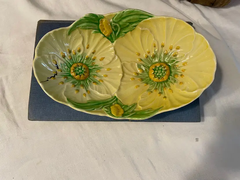 Vintage Carlton Ware Floral Ware Made in England Buttercup candy dish serving dish