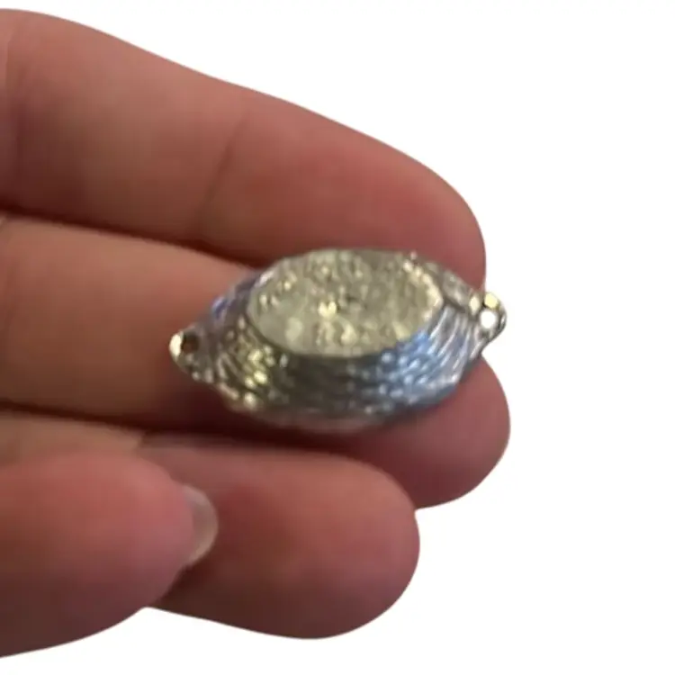 The Tiniest Hen On Nest Signed And Numbered No Lead Pewter 2 Pieces