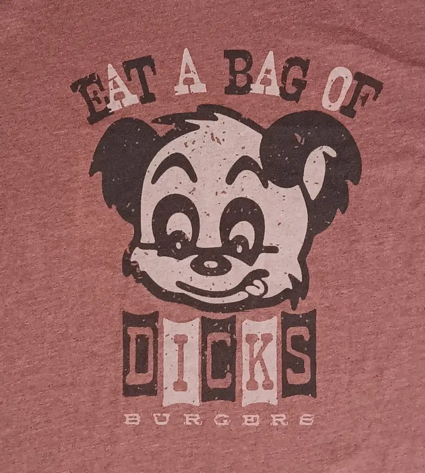 Eat a Bag of Dicks Burgers t shirt NEW vintage style restaurant promotion funny