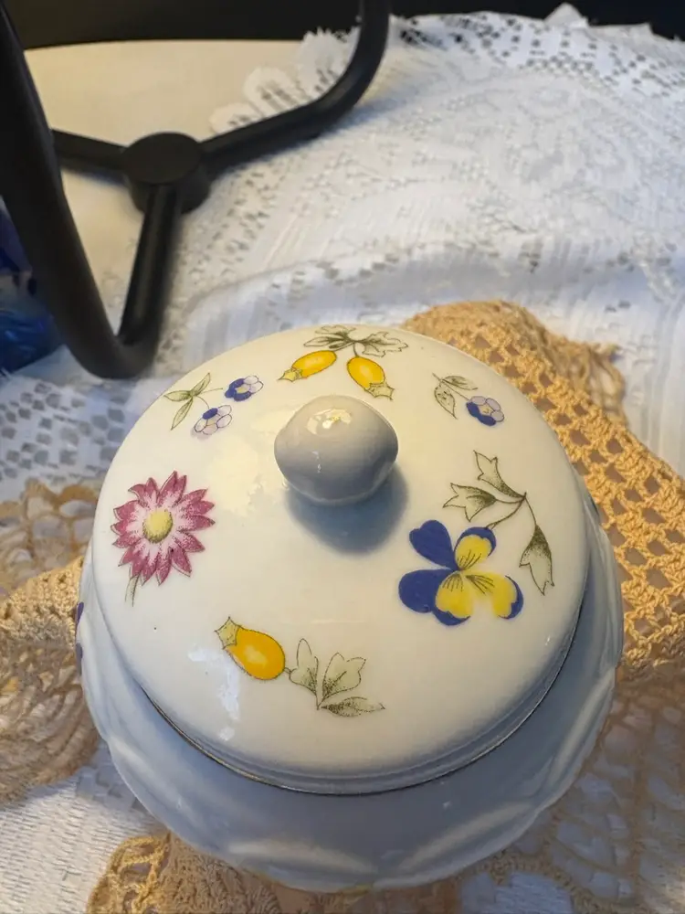 Floral Trinket Jar
