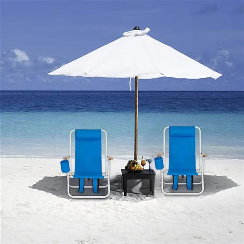 Single Beach Chair In Blue