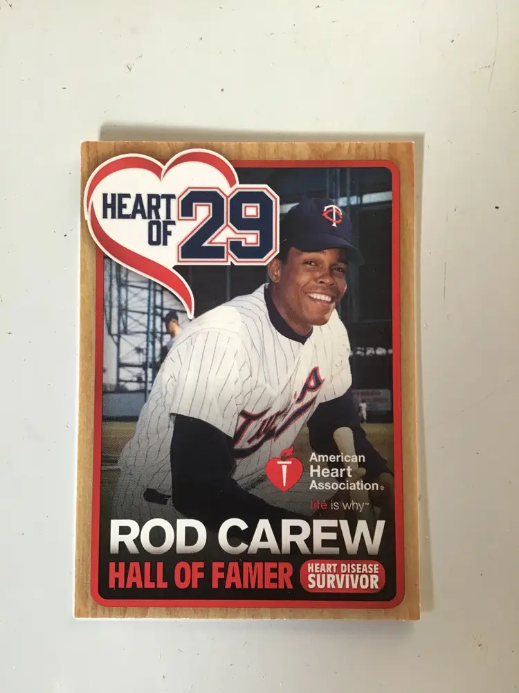 40 count 2016 American Heart Association Rod Carew Heart Of 29 promo card lot