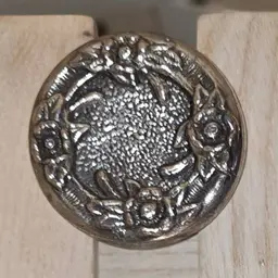 Vintage Brass Floral Motif Door Knob Altar Besom — One‑of‑a‑Kind, Made to Order