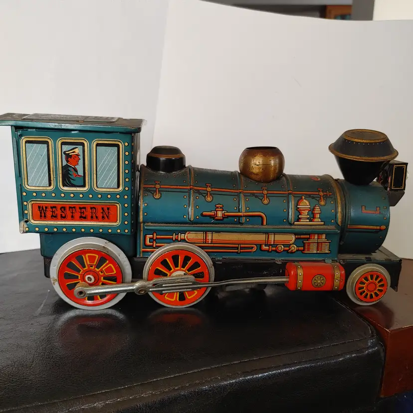 Vintage Tin "Western Special Locomotive" train. Battery operated. Did not test. 1960's. Manufactured by Masudaya Modern Toys. Japan.