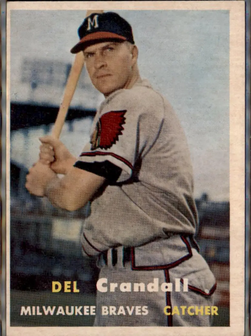 1957 Topps #133 Del Crandall - ( pk1 ) - Milwaukee Braves