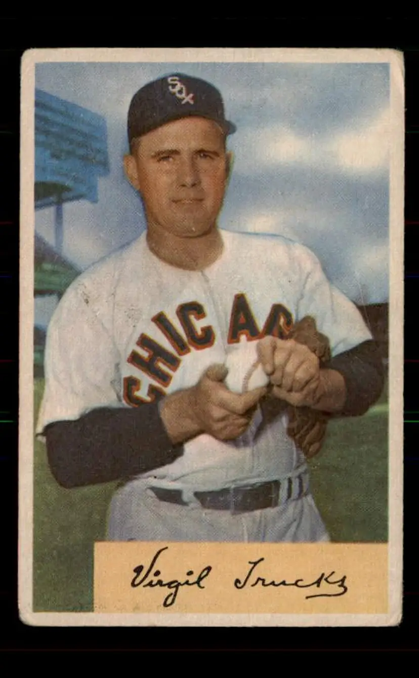 1954 Bowman #198 Virgil Trucks - (pk-tl3) - Chicago White Sox