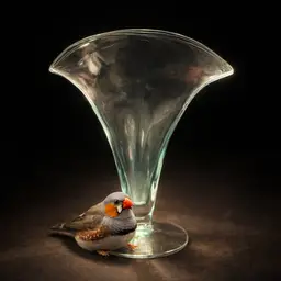 Vintage Blenko #872 Fan Vase – MCM Seafoam Art Glass