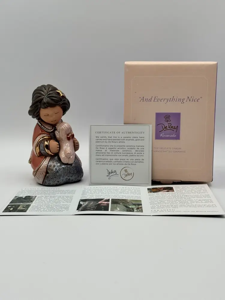 De Rosa Rinconada Puppy Love Figurine Everything Nice Collection G12 4.25" Tall