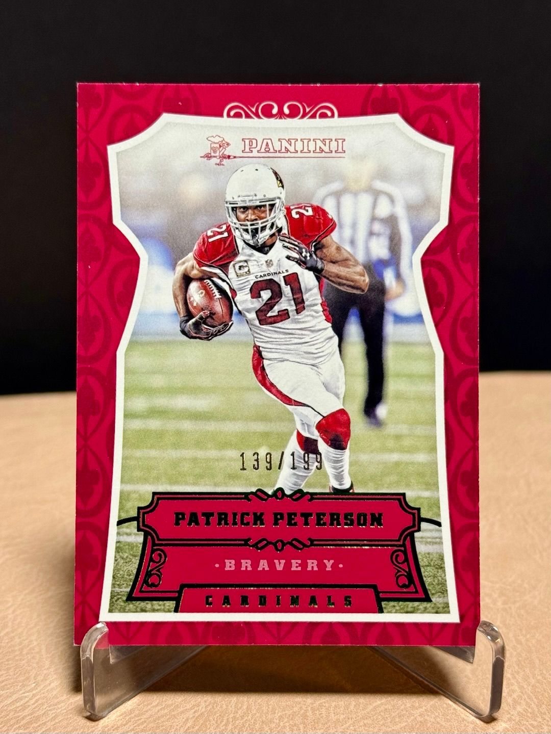 Patrick Peterson 2016 Panini #20 /199 Red Bravery Color Match