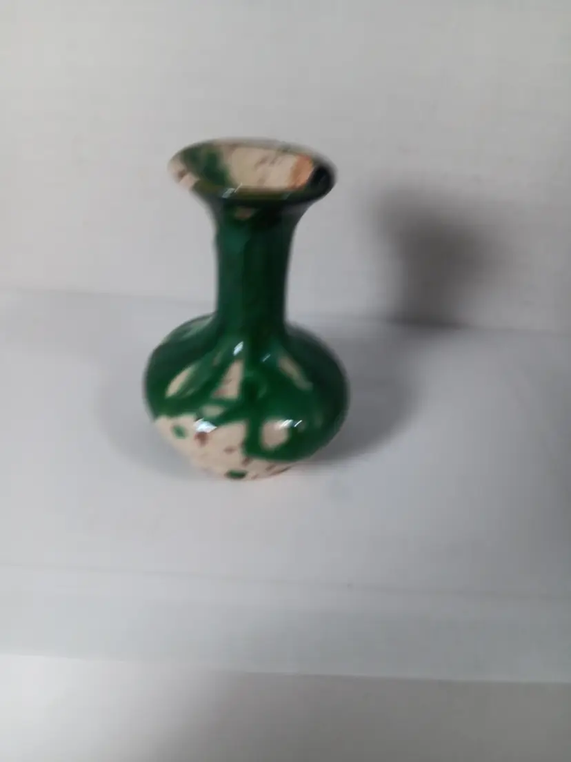 Vintage Emerald Green Bud Vase