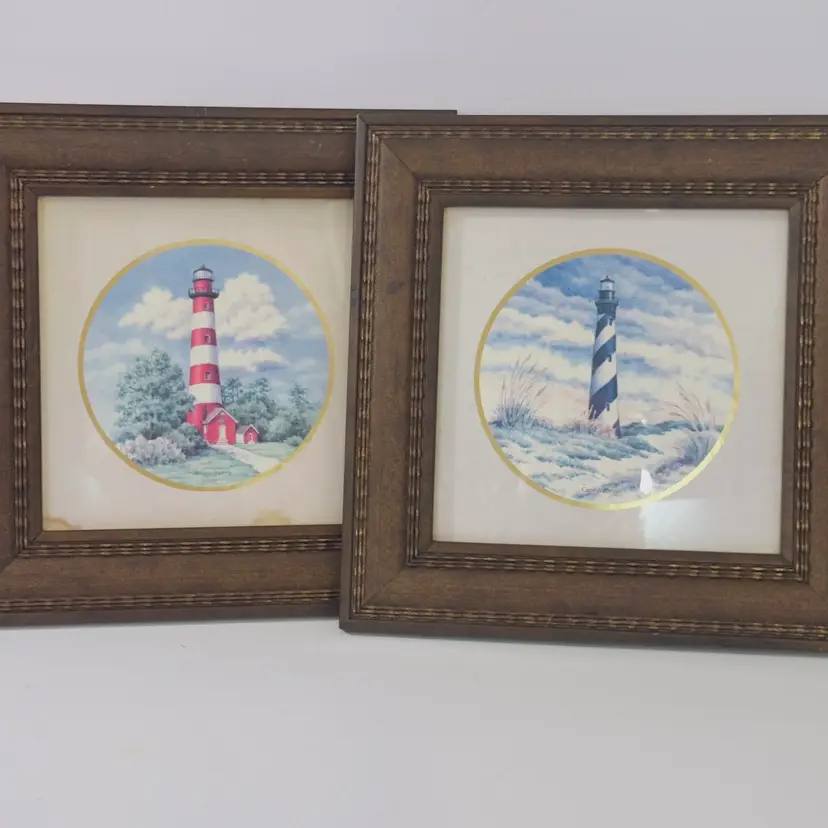 #2001 Home Accents Heartfelt #’s 90063 & #90064, Cape Hatteras & Assateague, Both 2003 And Both By Kathy Seek