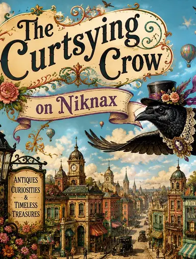 The Curtsying Crow On Niknax Live Sale.