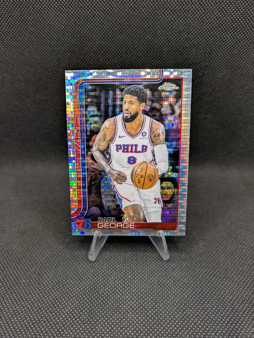 Paul George 2025-26 Topps Chrome Pulsar Refractor #171 - Philadelphia 76ers