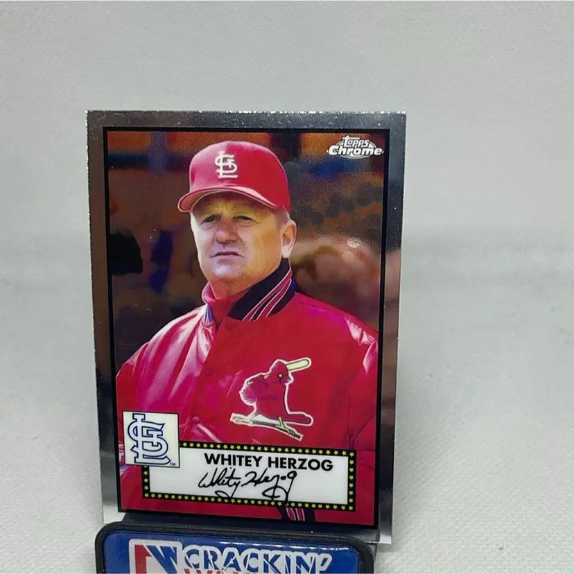 2021 Topps Chrome Platinum Anniversary WHITEY HERZOG St Louis Cardinals 