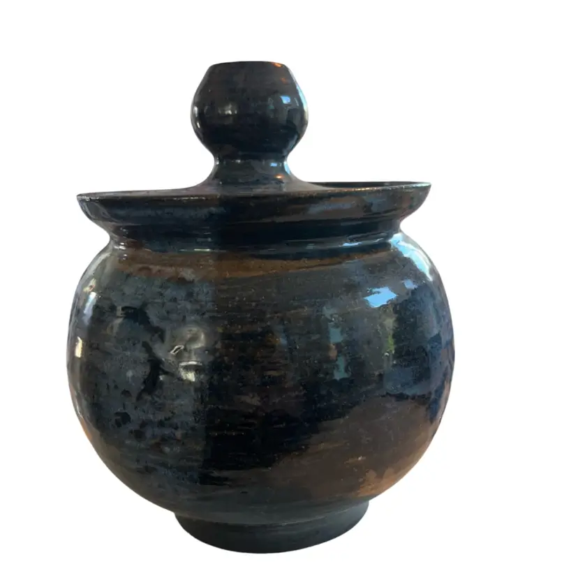 ❗️❗️Studio Pottery Lidded Pot VTG - 1963 - Signed