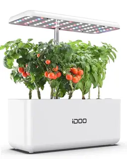 iDOO Indoor Hydroponic Herb Garden Kit 10 pod