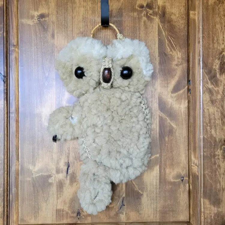 RARE Large Koala Bear Macrame' Wall Art Hanging 🐨