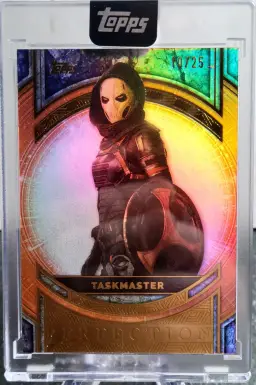 2025 Topps Marvel The Collector Taskmaster #9 Perfections Orange /25