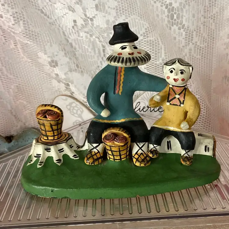 Russian Unglazed Pottery Around 1980, 7x5x3.5